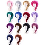 Large Satin Bonnet Manufacturer - Silk Sleeping Cap Elastic Tie Band Women Natural Curly Hair Shower Cap