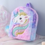 Toddler Backpack Manufacturer - Cute Girls Plush Unicorn Preschool Bag Travel Bags for Little Girls