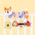 Car Seat Activity Toy Manufacturer - Baby Spiral Plush Hanging Rattle for Crib Bed Stroller Bar Bassinet Mobile