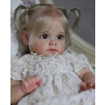 Reborn Baby Doll Manufacturer - 60cm Realistic Girl Handmade Open Eyes Advanced Painted Gift Set for Kids
