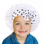 Baby Girls Bonnet Manufacturer - Tie Band Sleeping Cap Toddler Kids Satin Silk Hair Bonnets