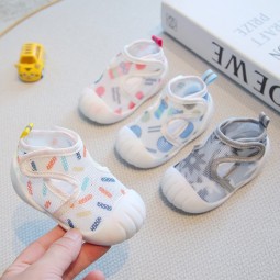 Kids Sandals Manufacturer - Summer Breathable Air Mesh Baby Unisex Casual Anti-slip Soft Sole Lightweight Sneaker