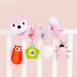 Car Seat Activity Toy Manufacturer - Baby Spiral Plush Hanging Rattle for Crib Bed Stroller Bar Bassinet Mobile