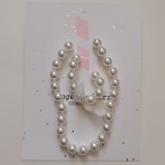 Kids Jewelry Set Manufacturer - Girls Pearl Choker Faux Pearls Necklace Bracelet Set for Children