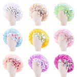 Baby Girls Bonnet Manufacturer - Tie Band Sleeping Cap Toddler Kids Satin Silk Hair Bonnets