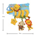 Baby Car Seat Toys Manufacturer - Plush Hanging Spiral Activity Toy Rattle for Stroller Crib Bar Bassinet Mobile