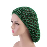 Mesh Crochet Hair Net Manufacturer - Rayon Knit Snood Hat Women Curly Hair Wrap Head Cover Sleeping Cap