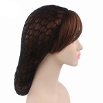 Mesh Crochet Hair Net Manufacturer - Rayon Knit Snood Hat Women Curly Hair Wrap Head Cover Sleeping Cap
