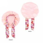 Baby Girls Bonnet Manufacturer - Tie Band Sleeping Cap Toddler Kids Satin Silk Hair Bonnets