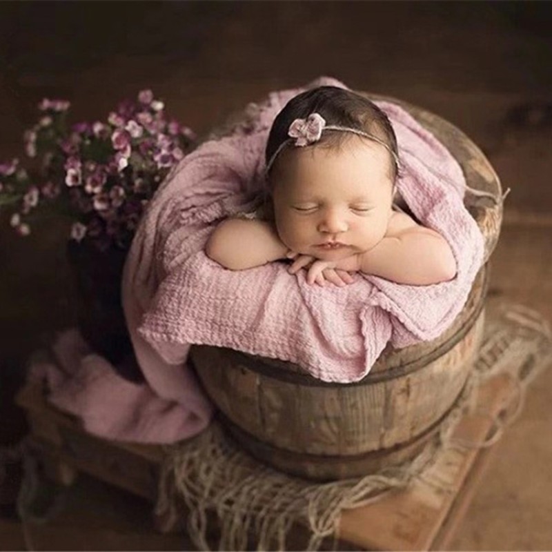 Newborn Photo Wrap Manufacturer - Seersucker Cotton Stretch Photography Props for Baby