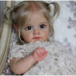 Reborn Baby Doll Manufacturer - 60cm Realistic Girl Handmade Open Eyes Advanced Painted Gift Set for Kids