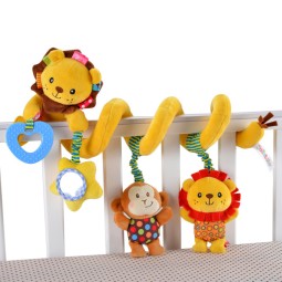 Baby Car Seat Toys Manufacturer - Plush Hanging Spiral Activity Toy Rattle for Stroller Crib Bar Bassinet Mobile
