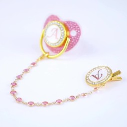 Initial Pacifier - High-grade Diamond Letter