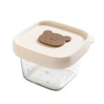 Baby Food Bowl - Silicone Lid Glass