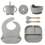 Baby Bowl Set - Divided Plates Bib