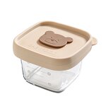 Baby Food Bowl - Silicone Lid Glass