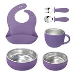 Tableware Set - 6-piece Silicone Stainless