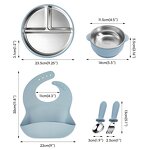 Feeding Set - 5-piece Silicone Stainless