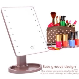 LED Makeup Mirror - Touch Screen 10x Magnifying