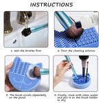 Makeup Brush Mat - Silicone Cleaning Tray