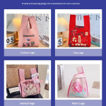 Foldable Shopping Bag Manufacturer - OEM Cartoon Pattern Polyester Bag