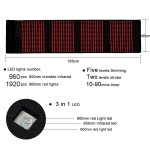 SGROW 960 Pcs LED红灯和1920 Pcs近红外光疗设备大靠垫，减肥镇痛面板