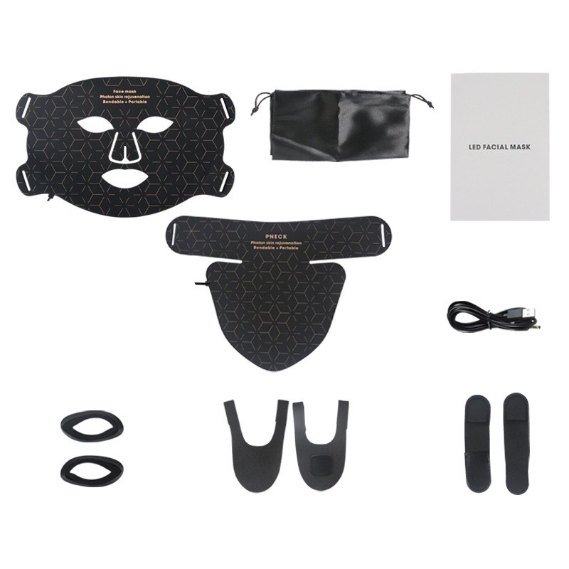 Wholesale Led Mask Face and Neck Infrared Home Use Silicone Face Mask Led Light Therapy Led Facial Masks