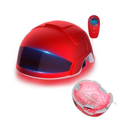 2022最新家用便携式头发再生头盔红光650nm 660nm 670nm二极管头发生长激光头盔