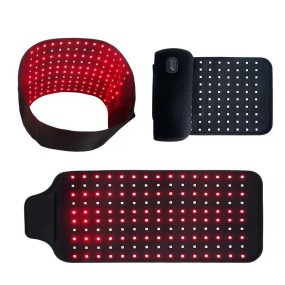 2023 Hot Sale 660nm 850nm LED Belt Red Infrared Light Therapy Physical Therapy Waist Massage Body Pad Wrap Belt for Pain Relief