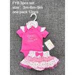 Baby Romper Set - 4 Piece Cap