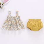 Girls Dress - Summer Puffy Suspender