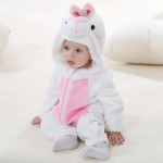 Baby Romper - Long Sleeve Animal Pattern