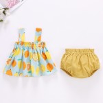 Girls Dress - Summer Puffy Suspender