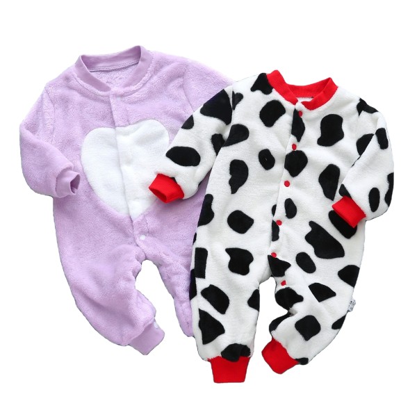 Baby Romper - Thickened Flannel Pajamas
