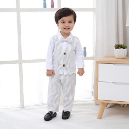 Boy Suit Set - 2 Piece Shirt Bow Tie