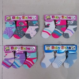 Baby Socks Supplier - OEM Cute Striped Reverse Welt Socks