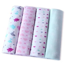 Newborn Receiving Blanket Manufacturer - OEM 4pcs Flannel Pack