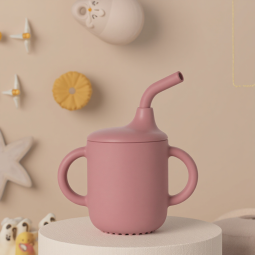 Baby Straw Cup - BPA Free Soft Silicone