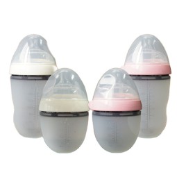 Silicone Baby Bottle - Collapsible Pouch Design