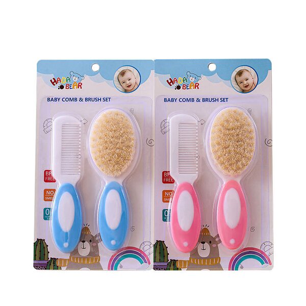 Baby Hair Brush Set - Soft Bristle Comb