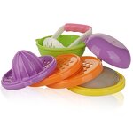 Food Grinding Bowl - Plastic with Spoon