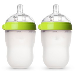 Baby Bottle - BPA Free Silicone Wide Neck