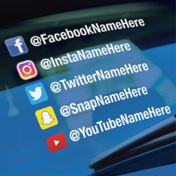Social Media Sticker - Custom Username