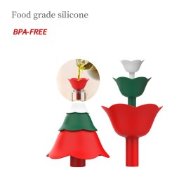 Silicone Funnel Manufacturer - OEM Christmas Tree Design Foldable BPA Free