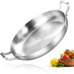 Stainless Steel Fry Wok Manufacturer - OEM No Coating 18/10 with 2 Handles