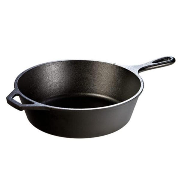 Cast Iron Deep Skillet Manufacturer - OEM 3 Quart Pre Seasoned Teardrop Handle