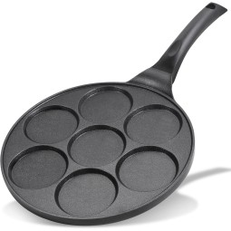 Cast Aluminum Pancake Pan Manufacturer - OEM Nonstick with 7 Molds PFOA Free
