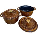 Enameled Cast Iron Casserole Manufacturer - OEM Coco Brown Dutch Oven Set