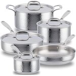 Premium Stainless Steel Cookware Set Supplier - OEM 9 PCS TriPly Hammered Set