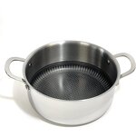 Triply Stainless Steel Stockpot Manufacturer - OEM Mirror Finishing with Ceramic Coating